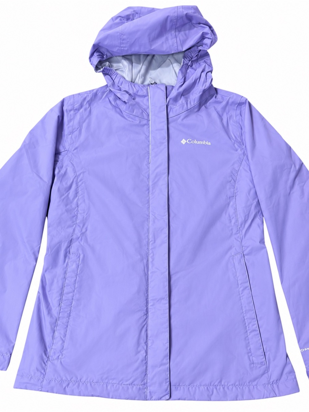 Columbia Women's Light Purple Hooded Waterproof Jacket Large 14/16